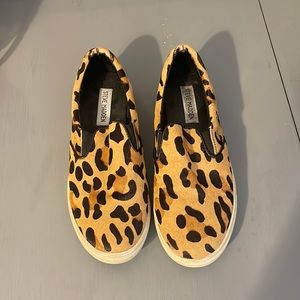 Steve Madden Leopard Slip on Sneakers